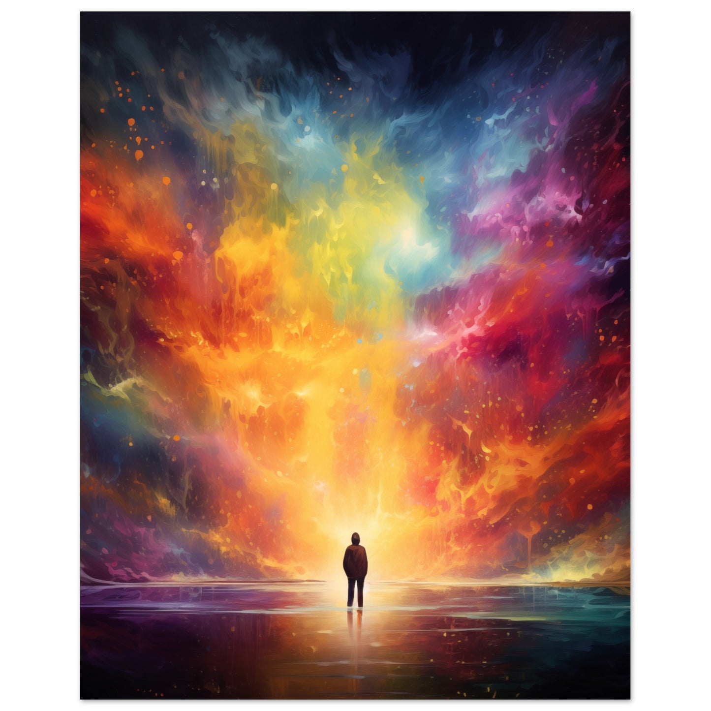 Farbexplosion Poster 40x50 cm - Pixara