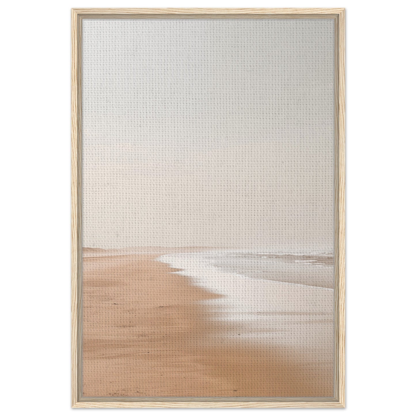 Serenity by the Sea | Gerahmte Leinwand Holzrahmen 60x90 cm - Pixara