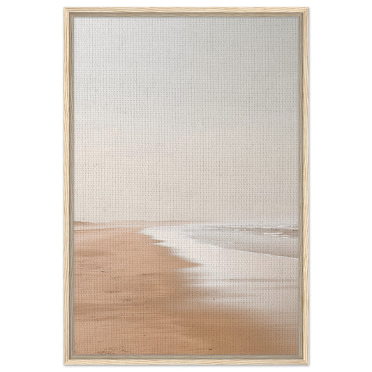 Serenity by the Sea | Gerahmte Leinwand Holzrahmen 60x90 cm - Pixara