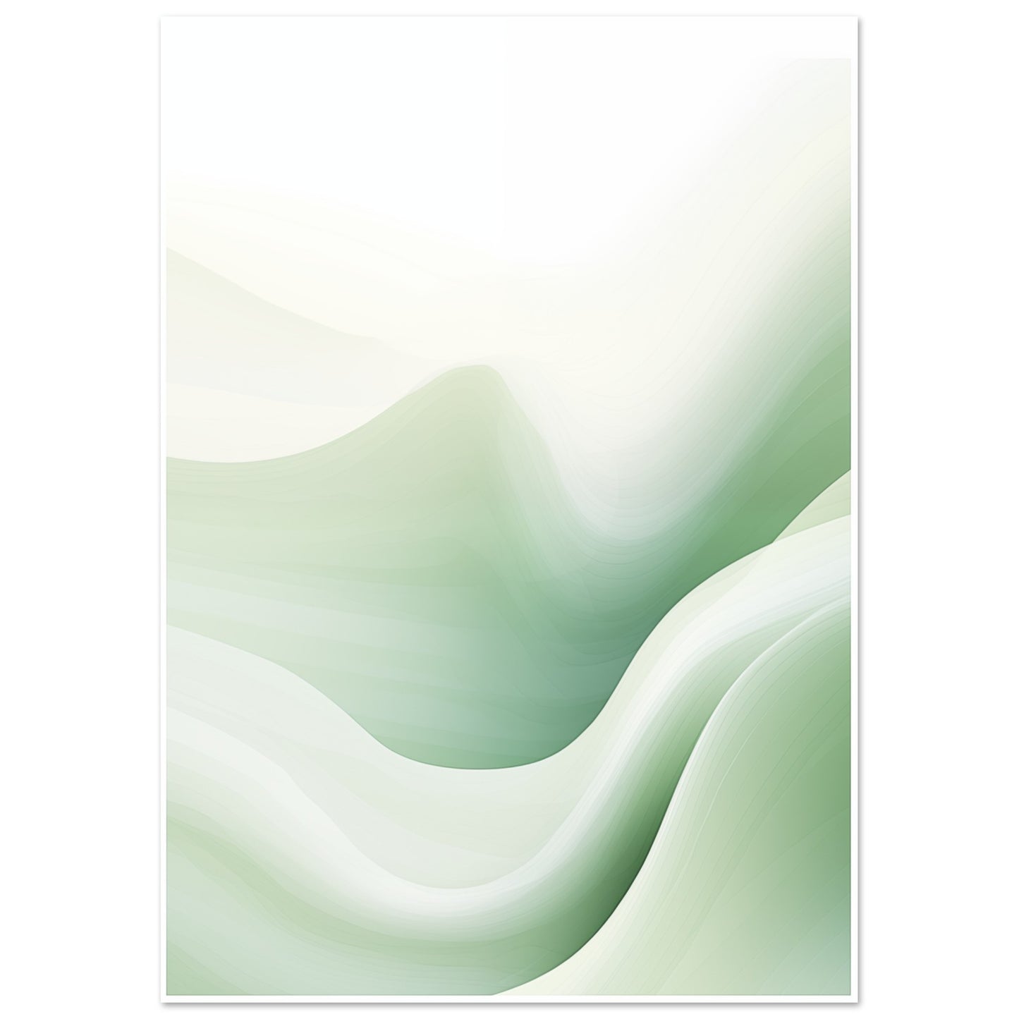 Sanfte Hügel der Stille Poster A4 21x29.7 cm - Pixara