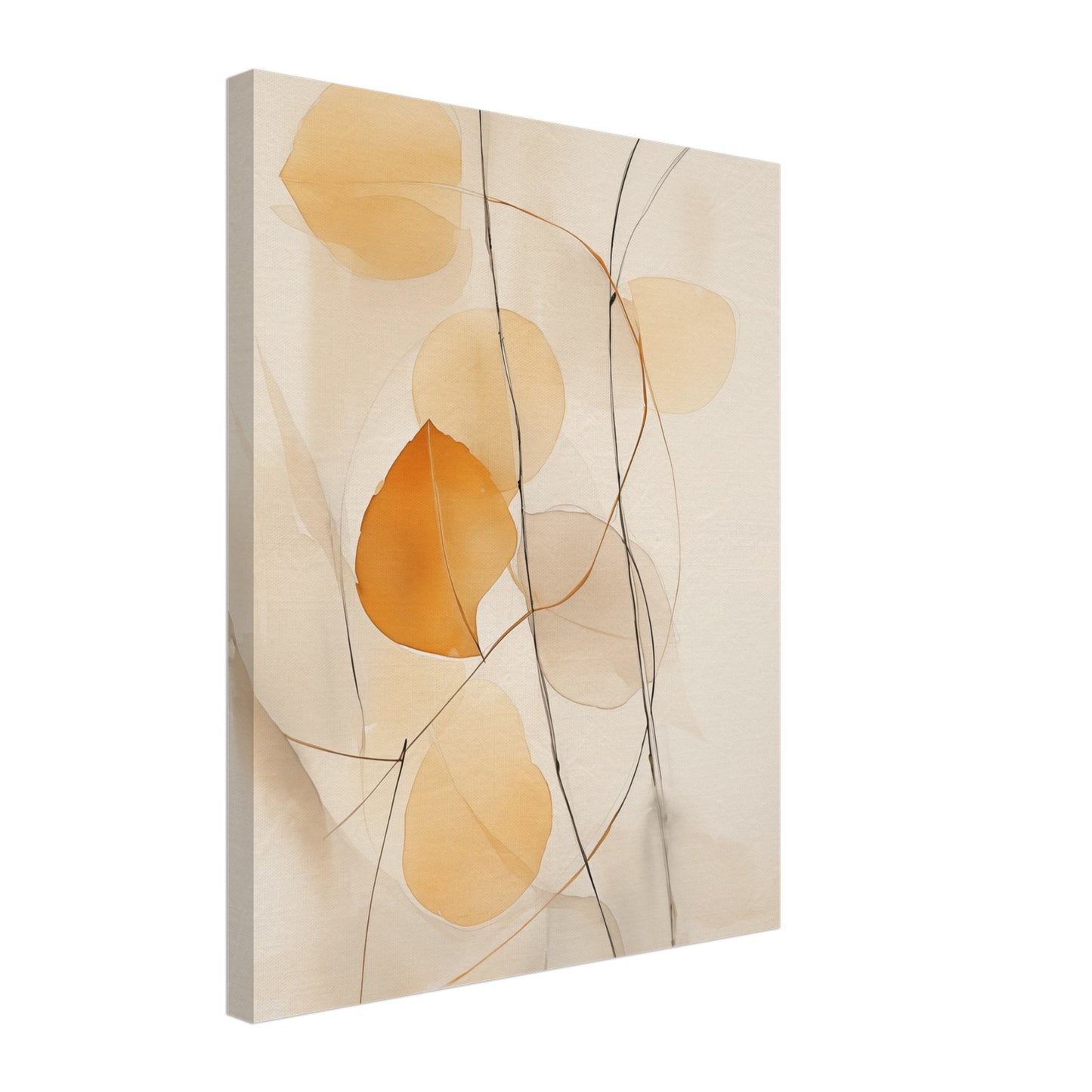 Herbstliche Abstraktion Leinwand 40x50 cm - Pixara