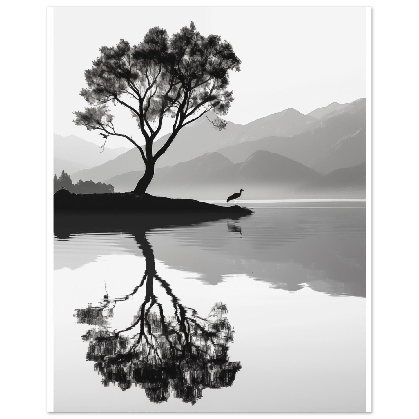 Reflexionen der Einsamkeit Poster 40x50 cm - Pixara