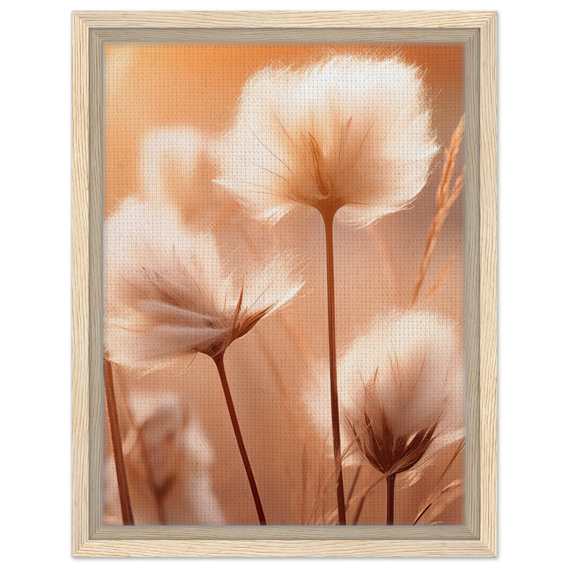 Baumwolle | Gerahmte Leinwand Holzrahmen 30x40 cm - Pixara