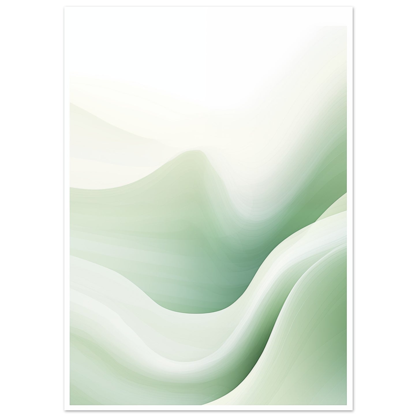 Sanfte Hügel der Stille Poster 50x70 cm - Pixara