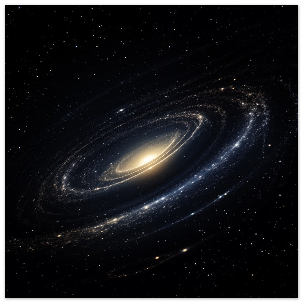 Galaktische Spirale Poster 30x30 cm - Pixara