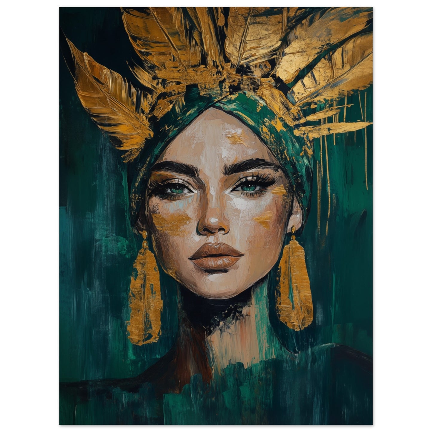 Goldene Stärke Poster 30x40 cm - Pixara