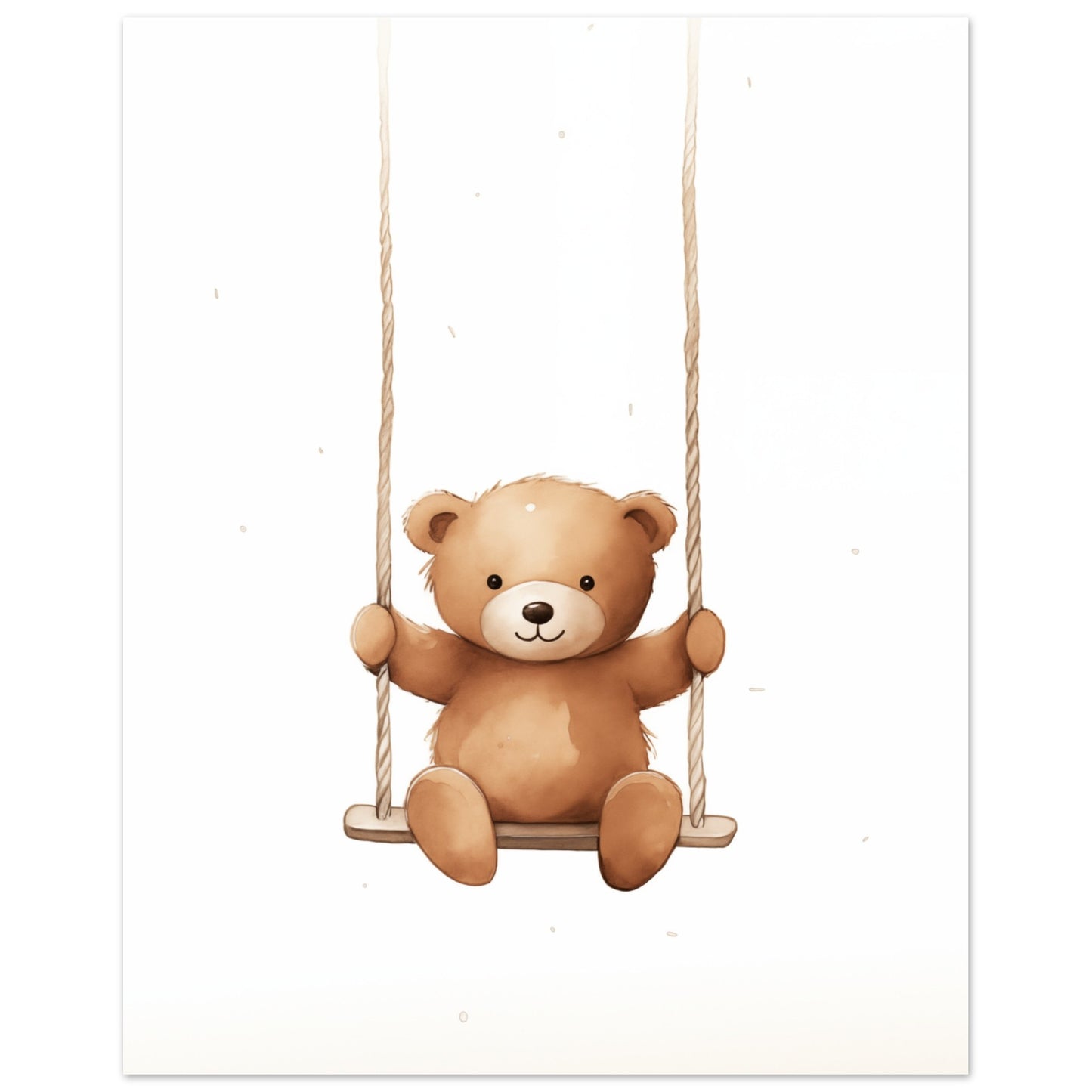 "Swingy", der kleine Bär Poster 20x25 cm - Pixara