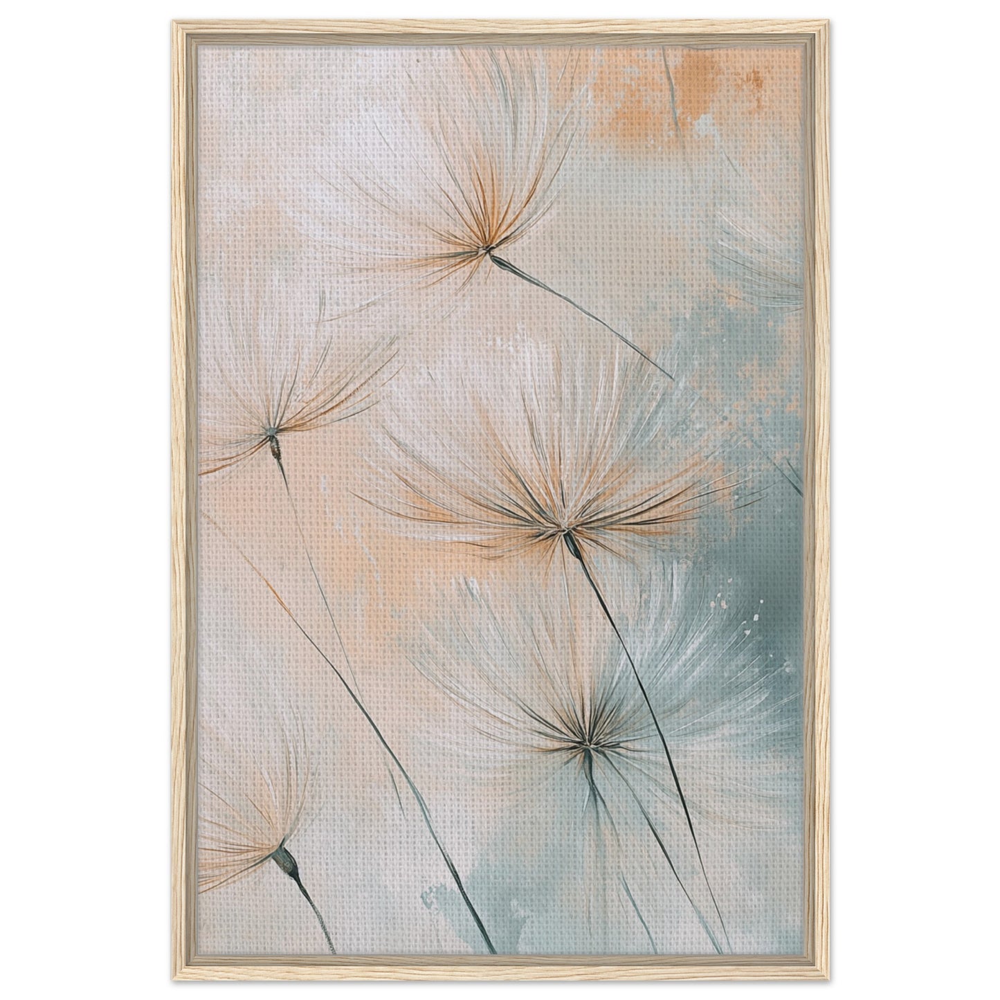 Leichtigkeit der Natur - Gerahmte Leinwand Holzrahmen 60x90 cm - Pixara