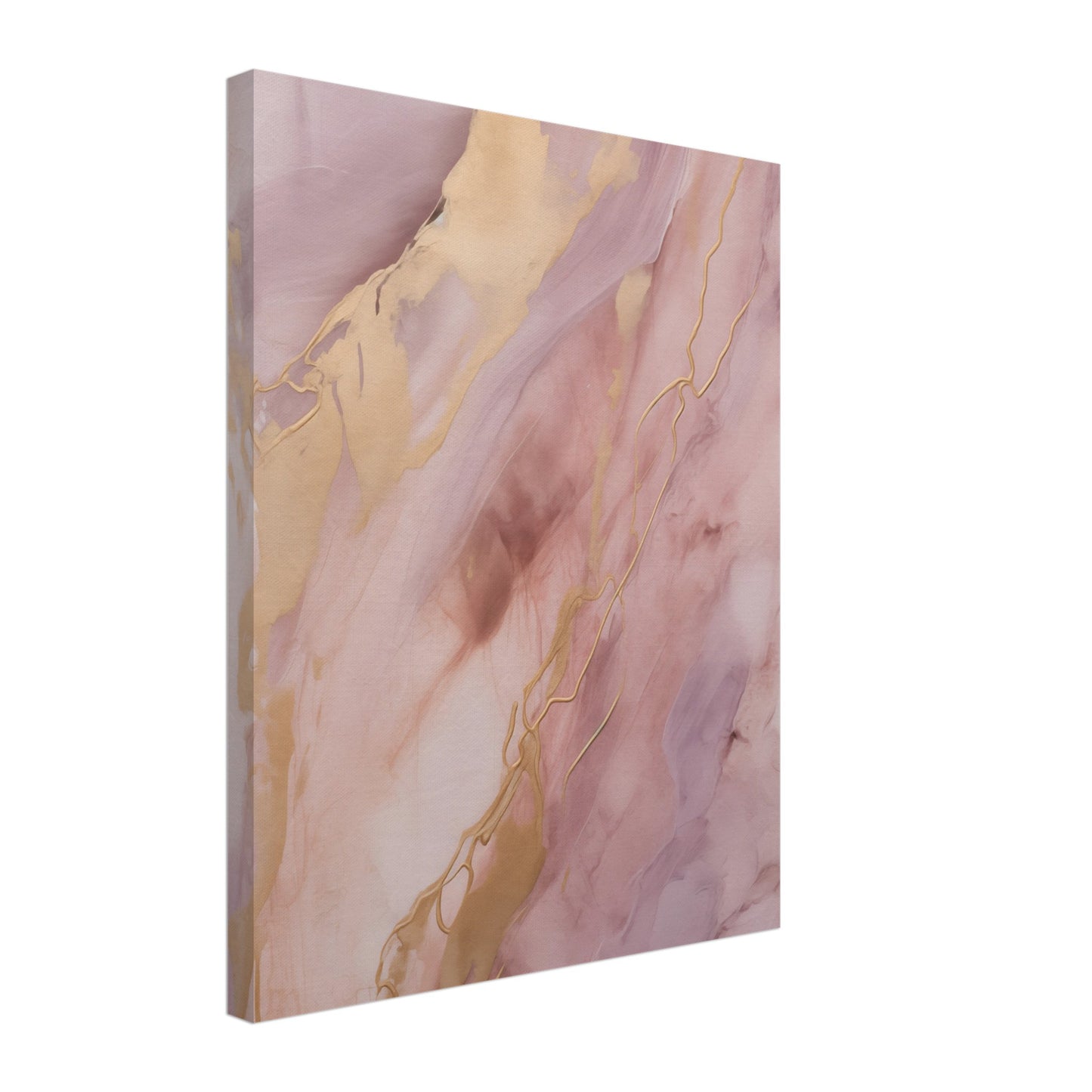 Purpur-Gold Leinwand 40x50 cm - Pixara