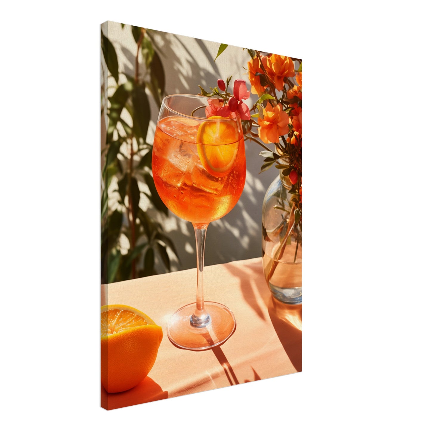 Sonniger Aperitivo Leinwand 50x70 cm - Pixara