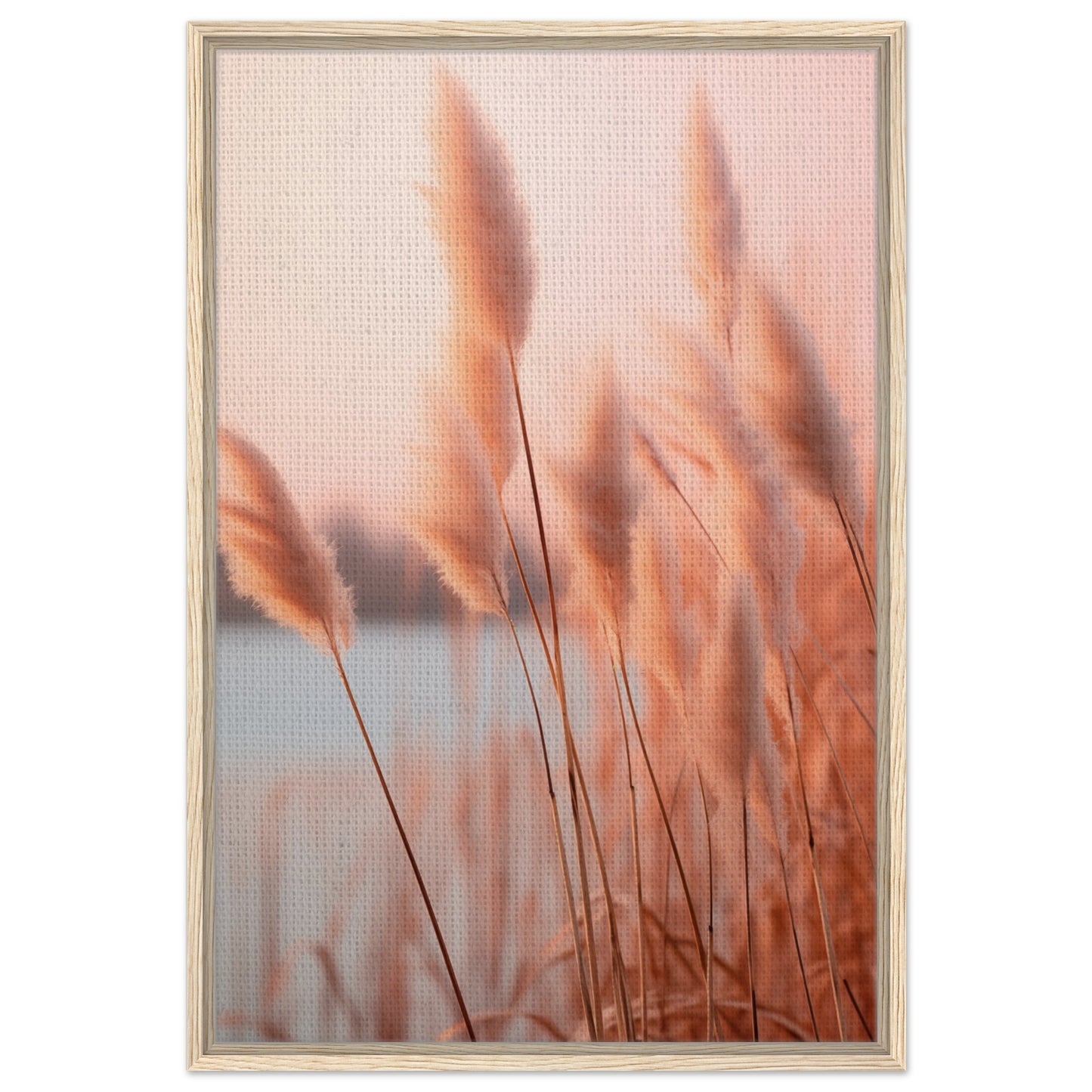 Flüstern des Abendrots | Gerahmte Leinwand Holzrahmen 60x90 cm - Pixara