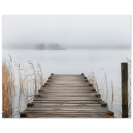 Nebeliger Steg 40x50 cm - Pixara