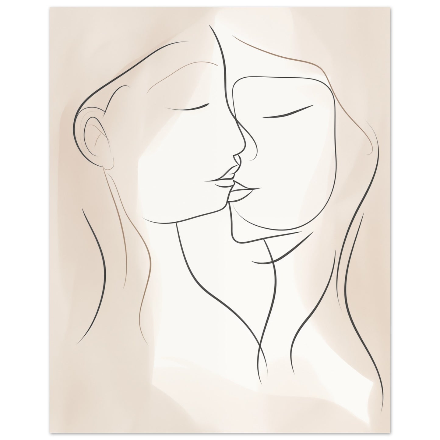 Harmonische Begegnung Poster 40x50 cm - Pixara