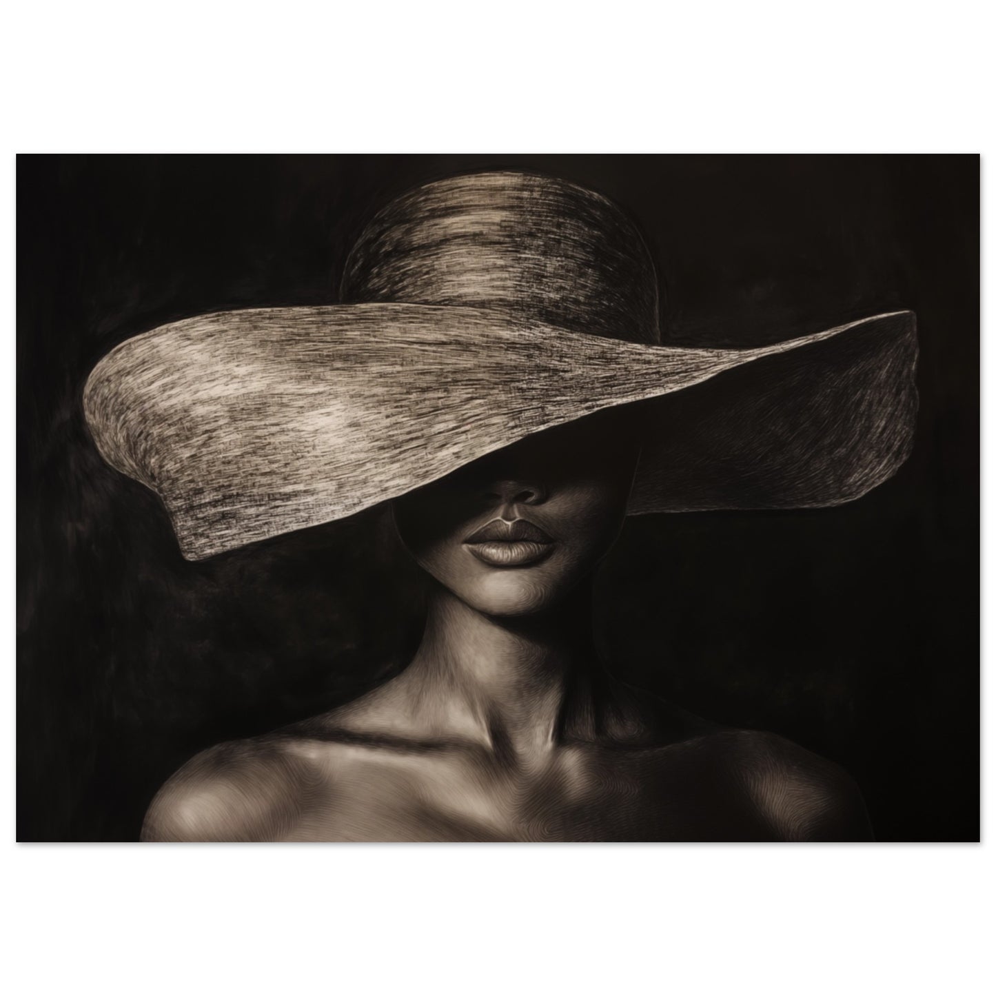 Monochrome Mystik Poster 50x70 cm - Pixara