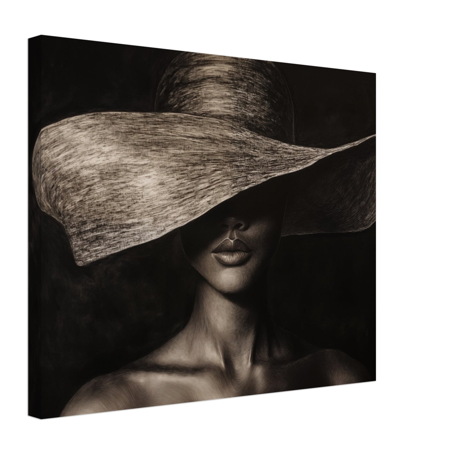 Monochrome Mystik Leinwand 40x50 cm - Pixara