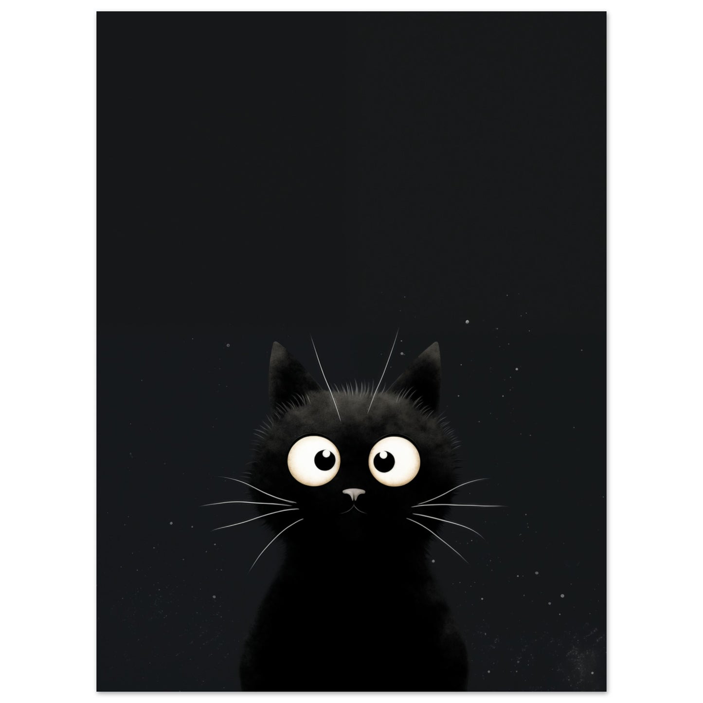 "Midnight", der Kater Poster 30x40 cm - Pixara