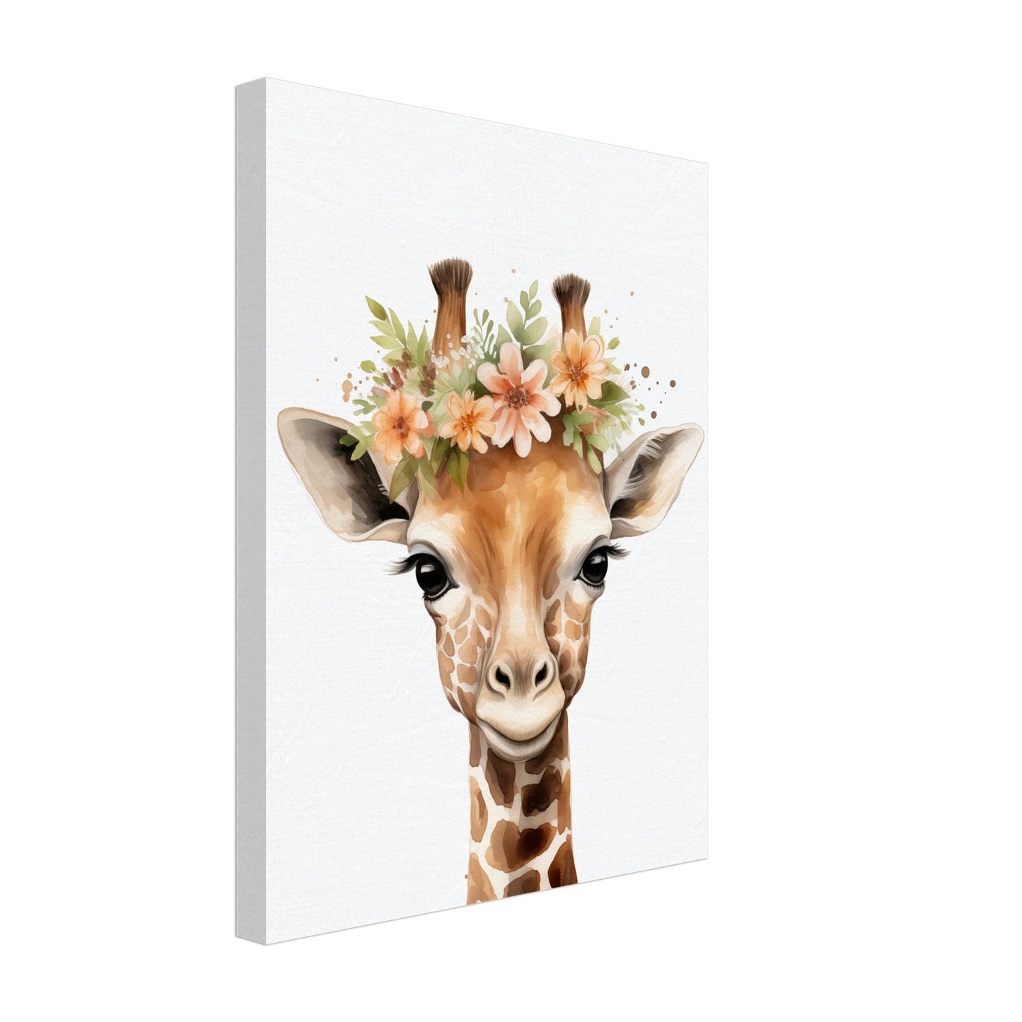 Giraffe "Giselle" Leinwand 30x40 cm - Pixara