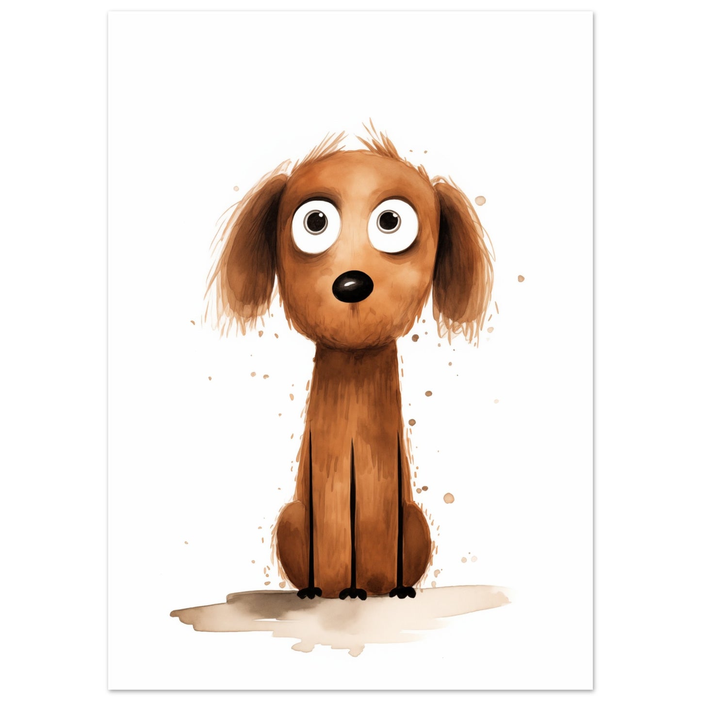 "Buddy", der Wachsame Poster 50x70 cm - Pixara