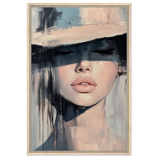 Verborgene Eleganz | Gerahmte Leinwand Holzrahmen 60x90 cm - Pixara