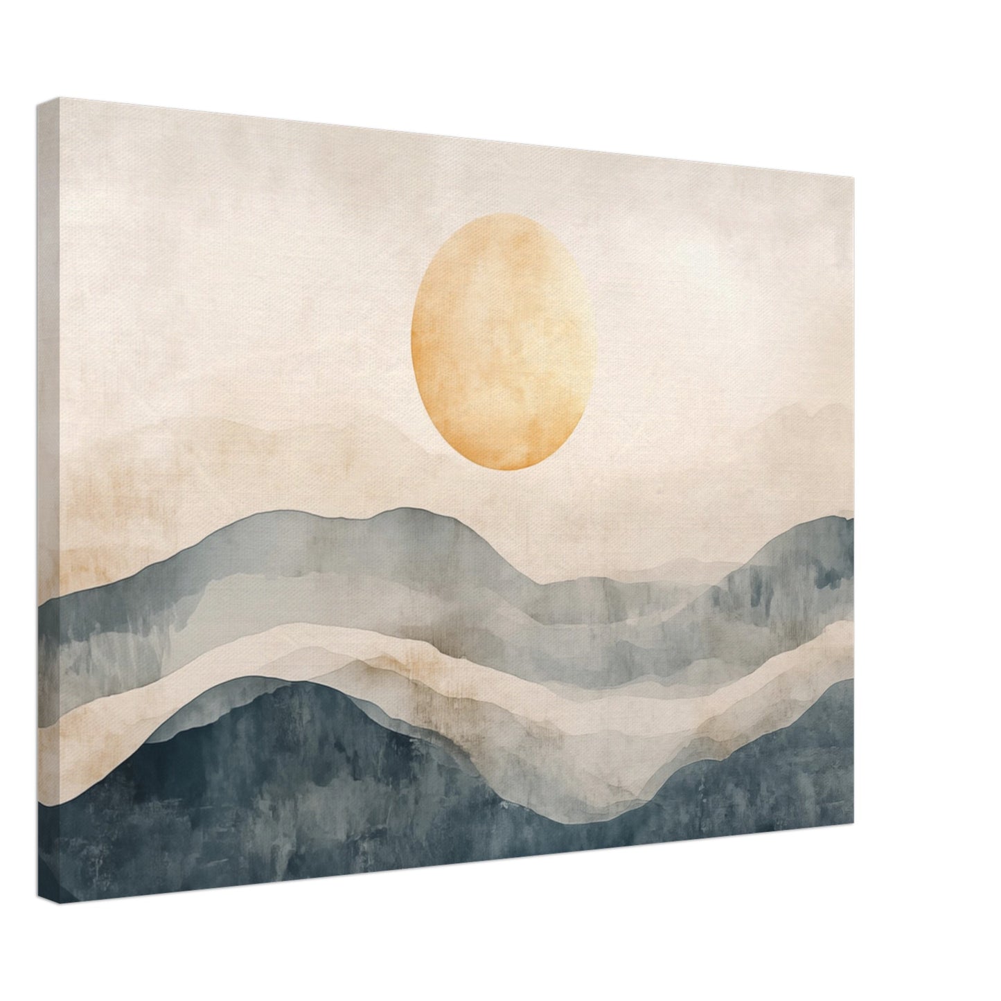 Japandi Sonnenaufgang Leinwand 50x70 cm - Pixara