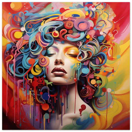 Farbfluss 50x50 cm - Pixara