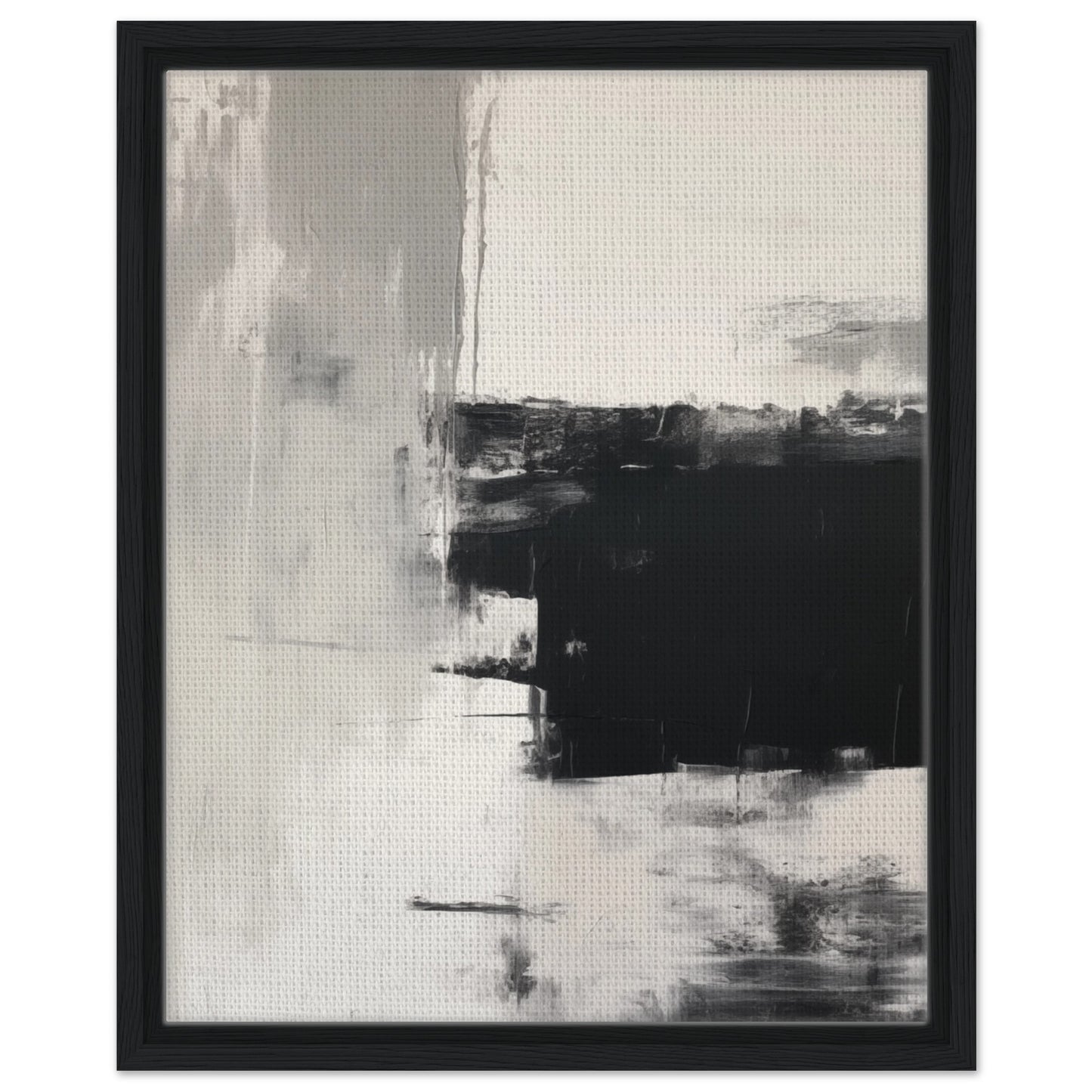 Silent Reflections | Gerahmte Leinwand Schwarzer Rahmen 40x50 cm - Pixara