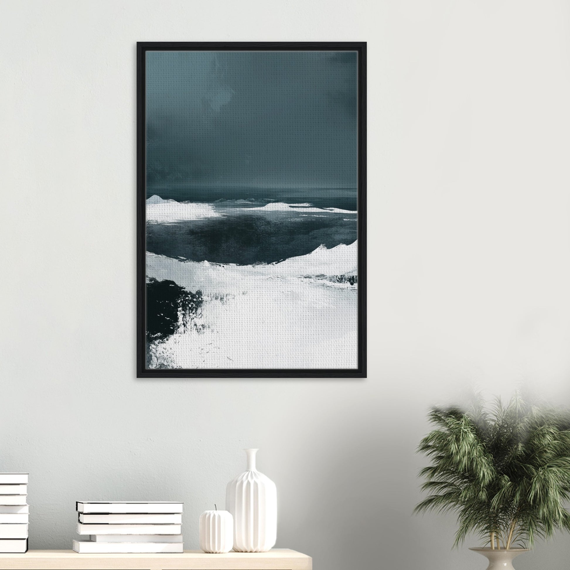 Arktische Stille | Gerahmte Leinwand - Pixara