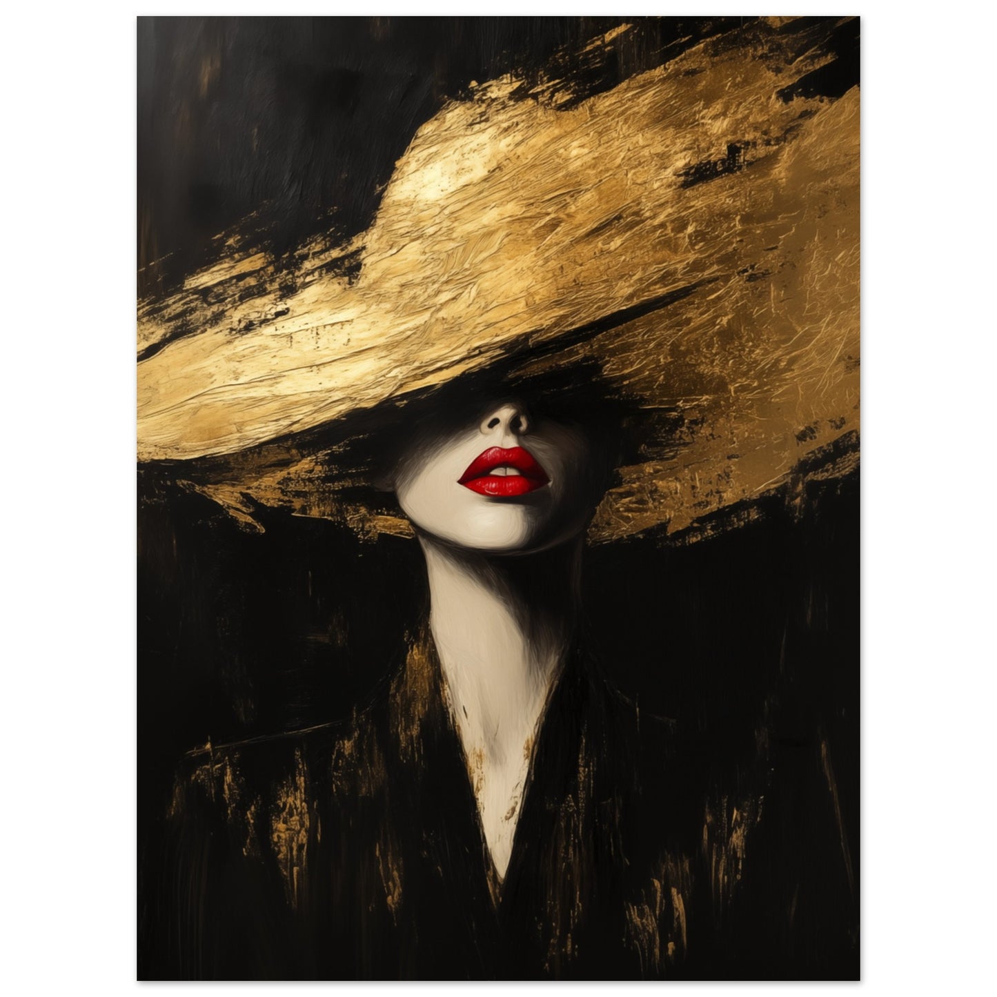 Goldene Eleganz Poster 30x40 cm - Pixara