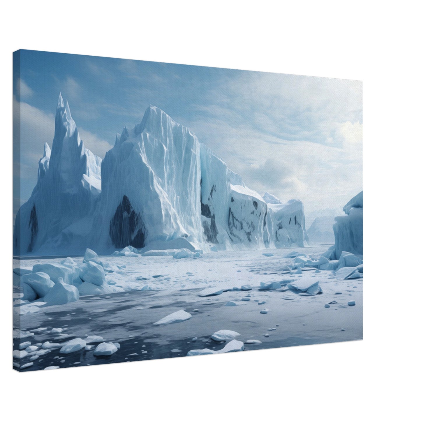 Stille Polarität Leinwand 60x90 cm - Pixara