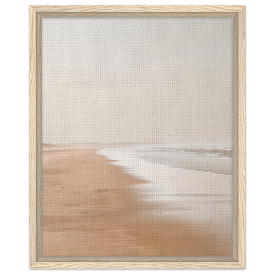 Serenity by the Sea | Gerahmte Leinwand Holzrahmen 40x50 cm - Pixara