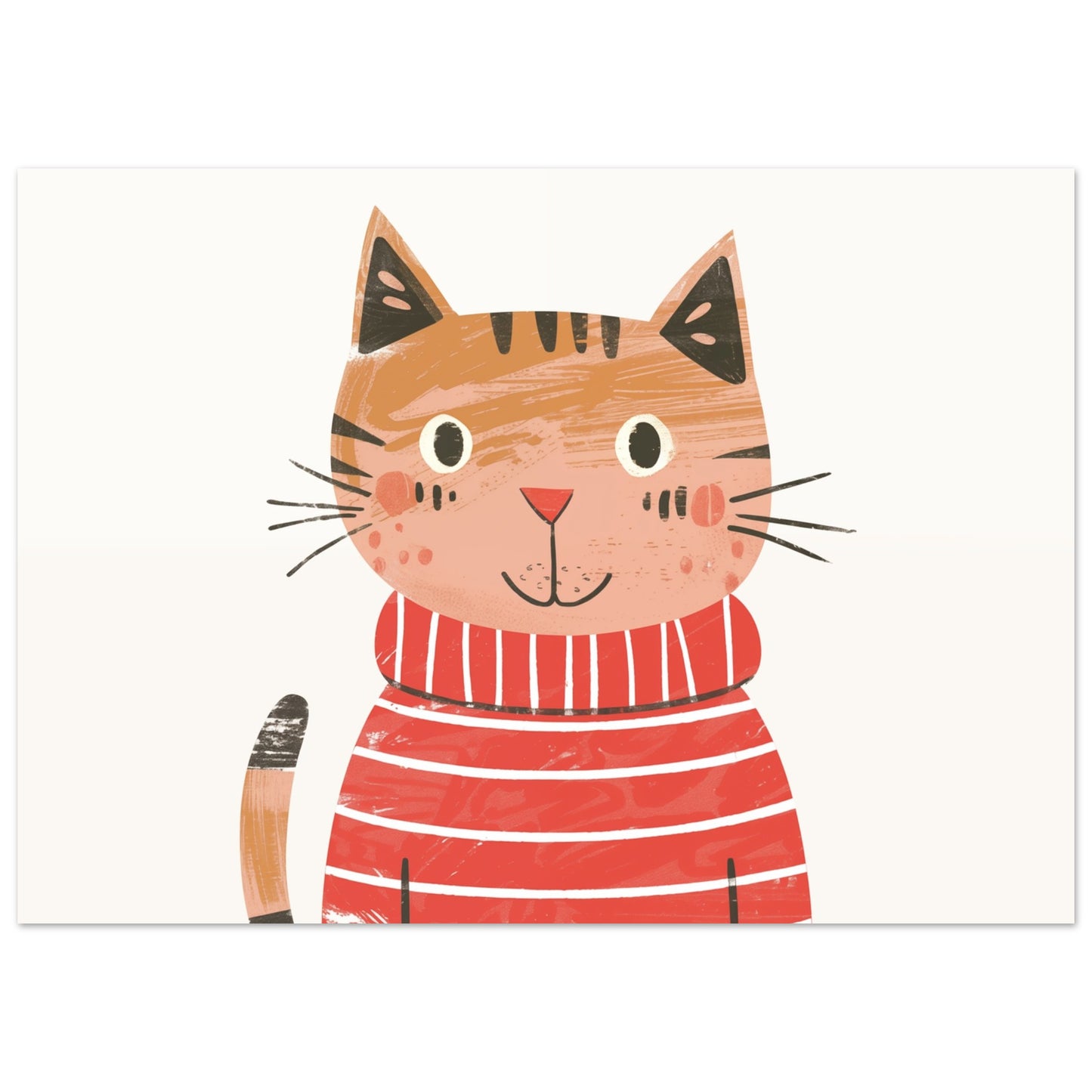 Mona die schelmische Katze 50x70 cm - Pixara