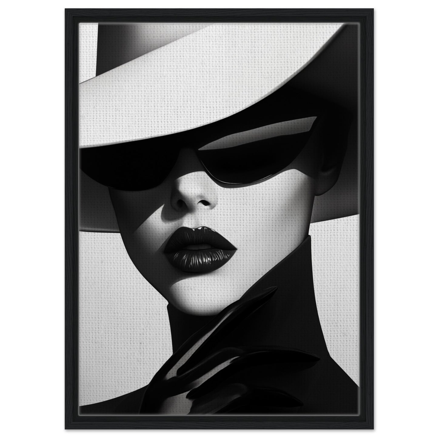 Stilvolle Moderne | Gerahmte Leinwand Schwarzer Rahmen 50x70 cm - Pixara
