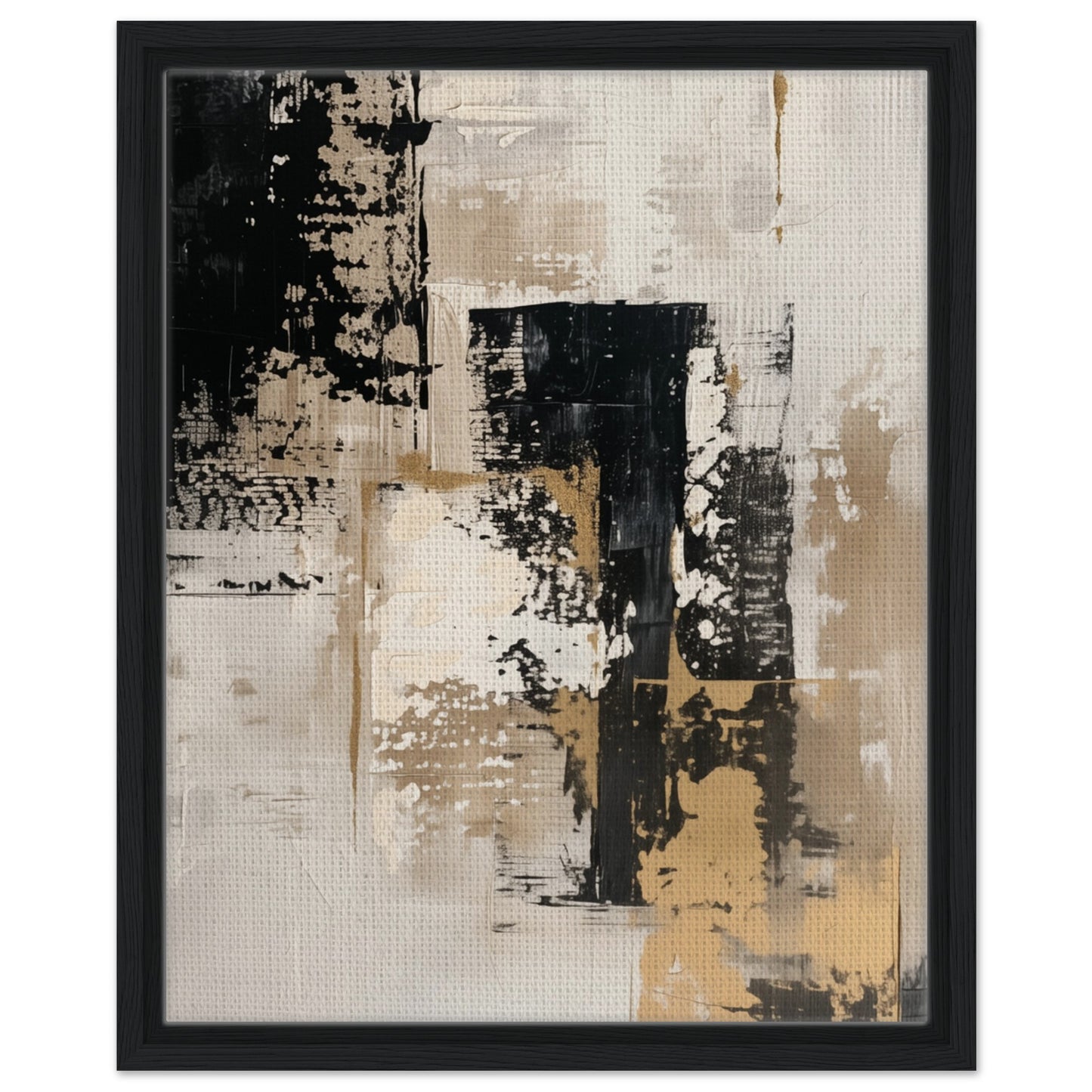 Timeless Elegance | Gerahmte Leinwand Schwarzer Rahmen 40x50 cm - Pixara