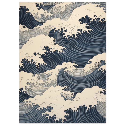 Serenity Swell Poster 50x70 cm - Pixara