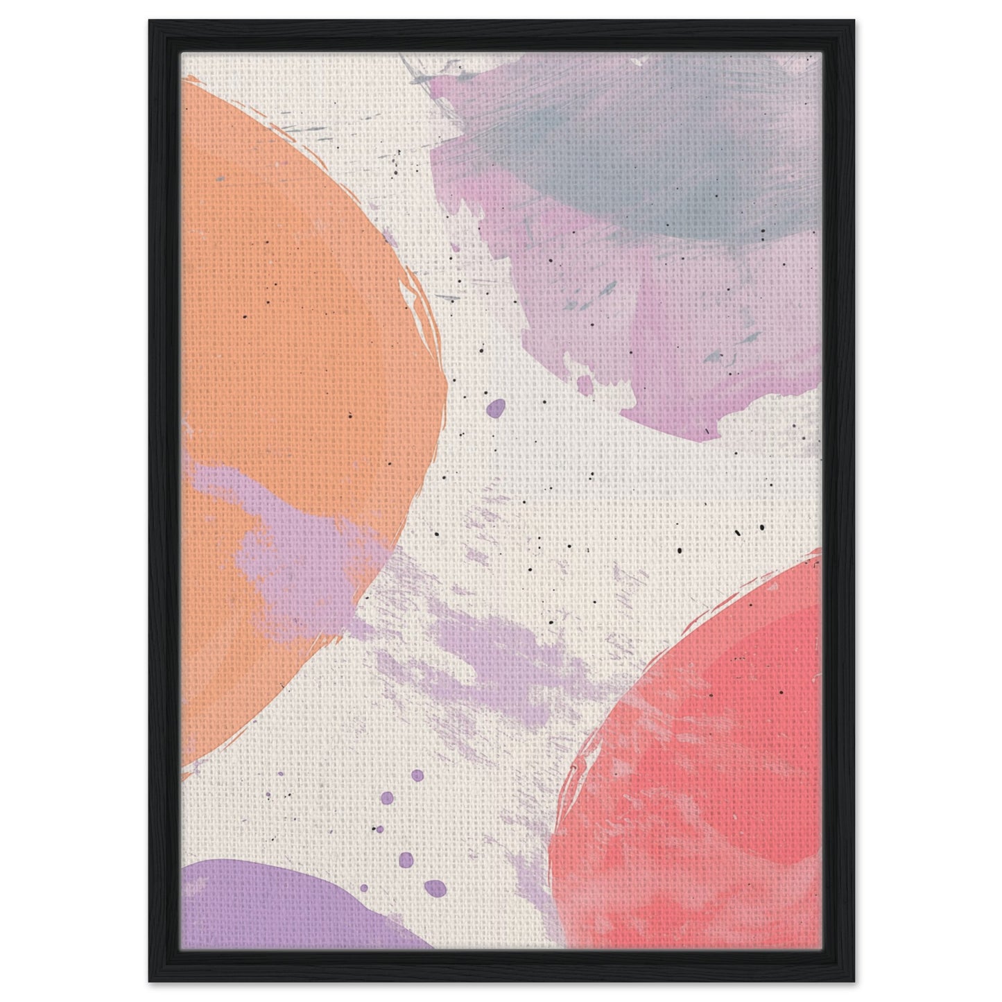Pastell Traum | Gerahmte Leinwand Schwarzer Rahmen 50x70 cm - Pixara