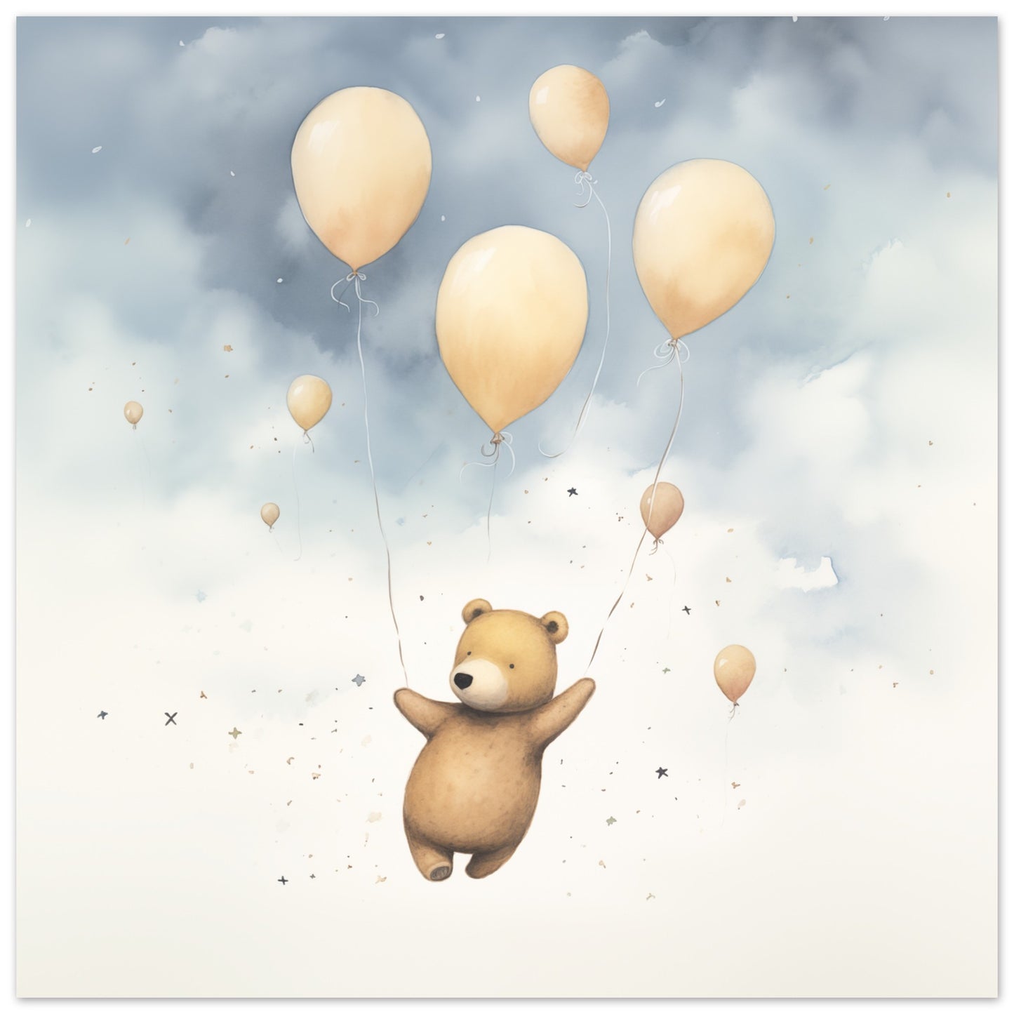 Gilberts Himmelfahrt Poster 25x25 cm - Pixara