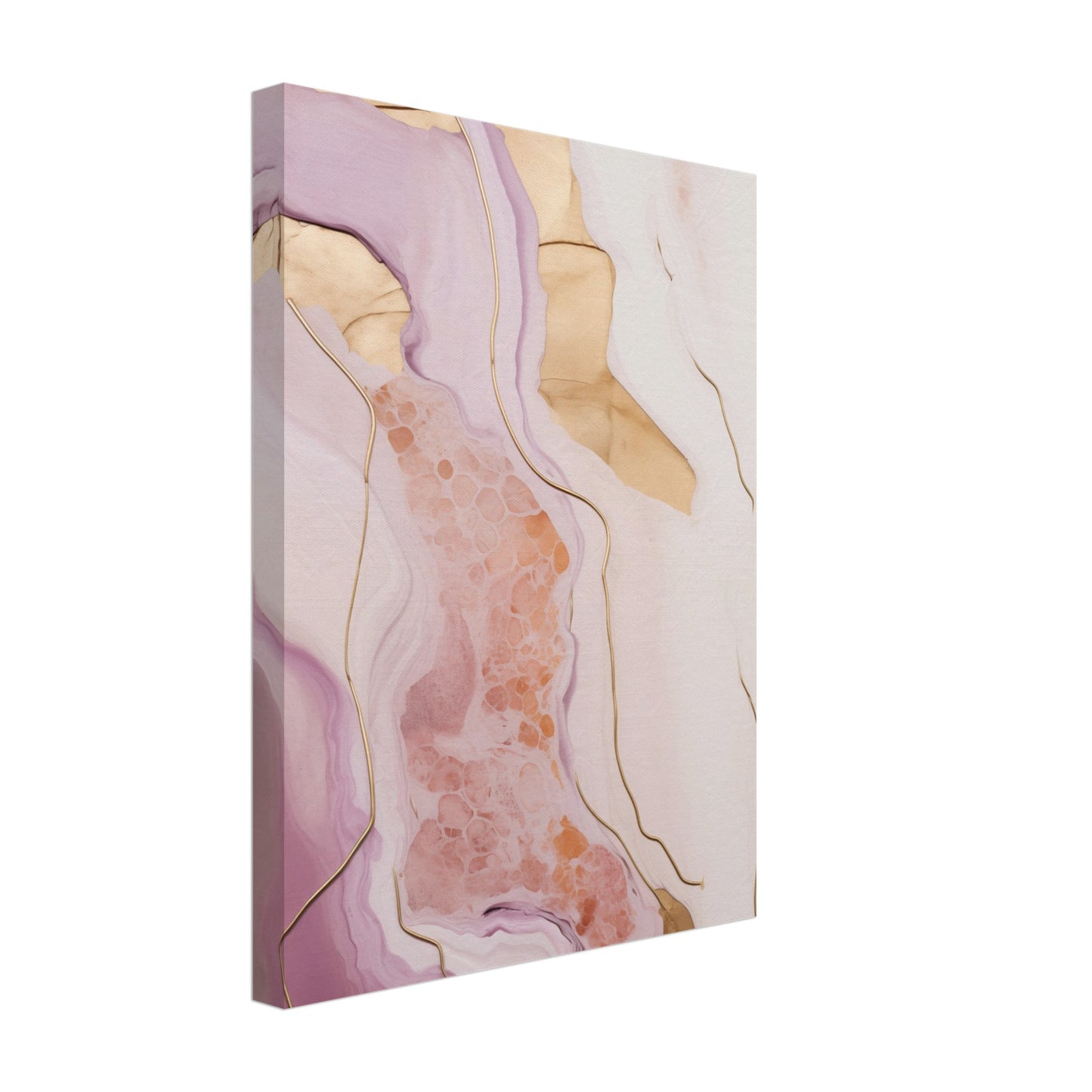Abstrakter Goldschwung Leinwand 30x40 cm - Pixara