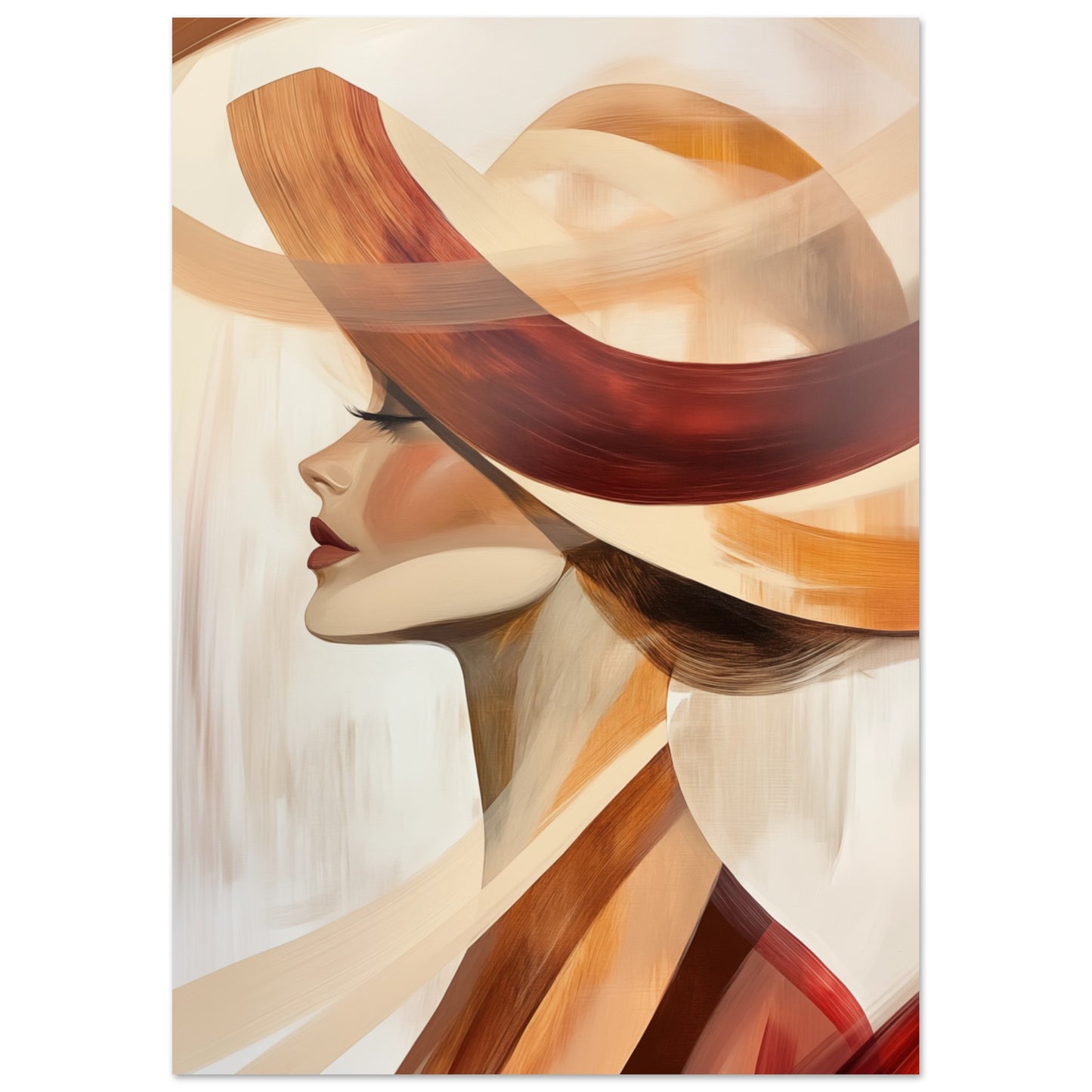 Fließende Formen Poster A4 21x29.7 cm - Pixara