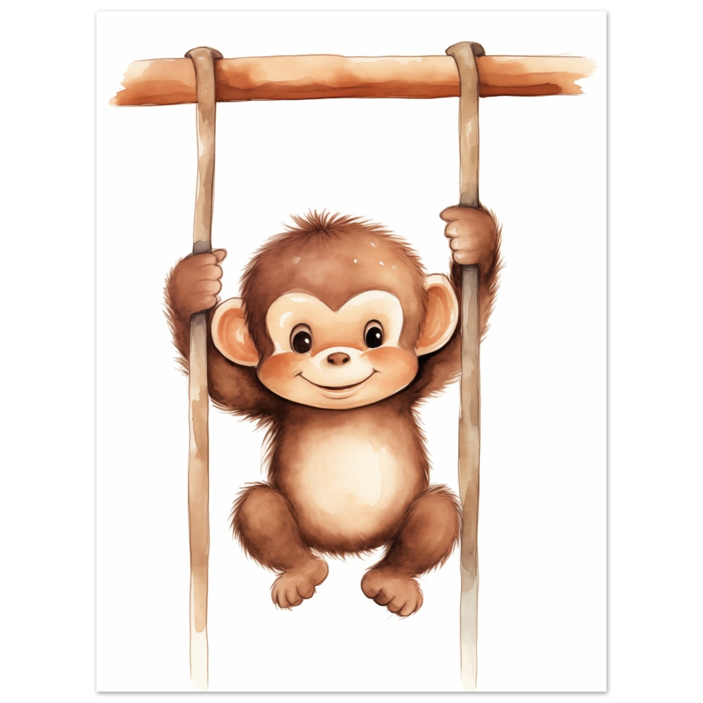 "Chip", der freche Affe Poster 30x40 cm - Pixara