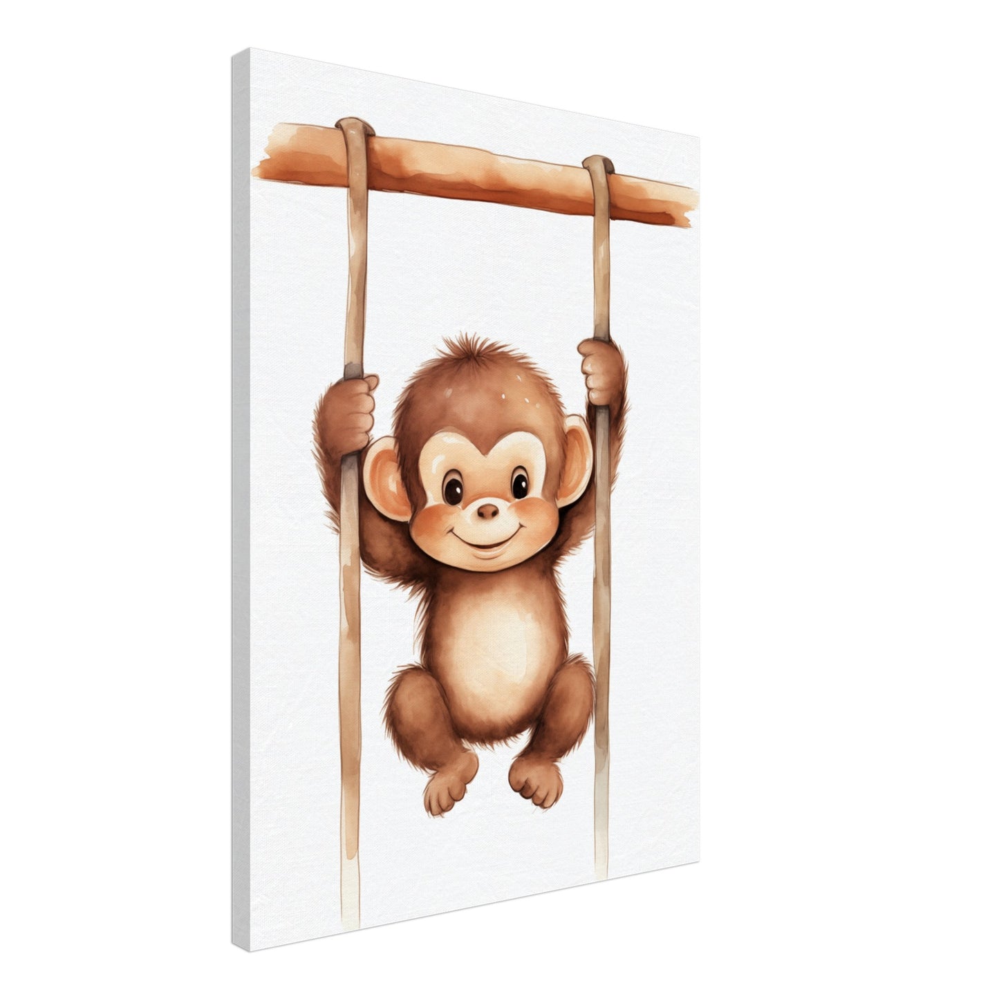 "Chip", der freche Affe Leinwand 50x70 cm - Pixara