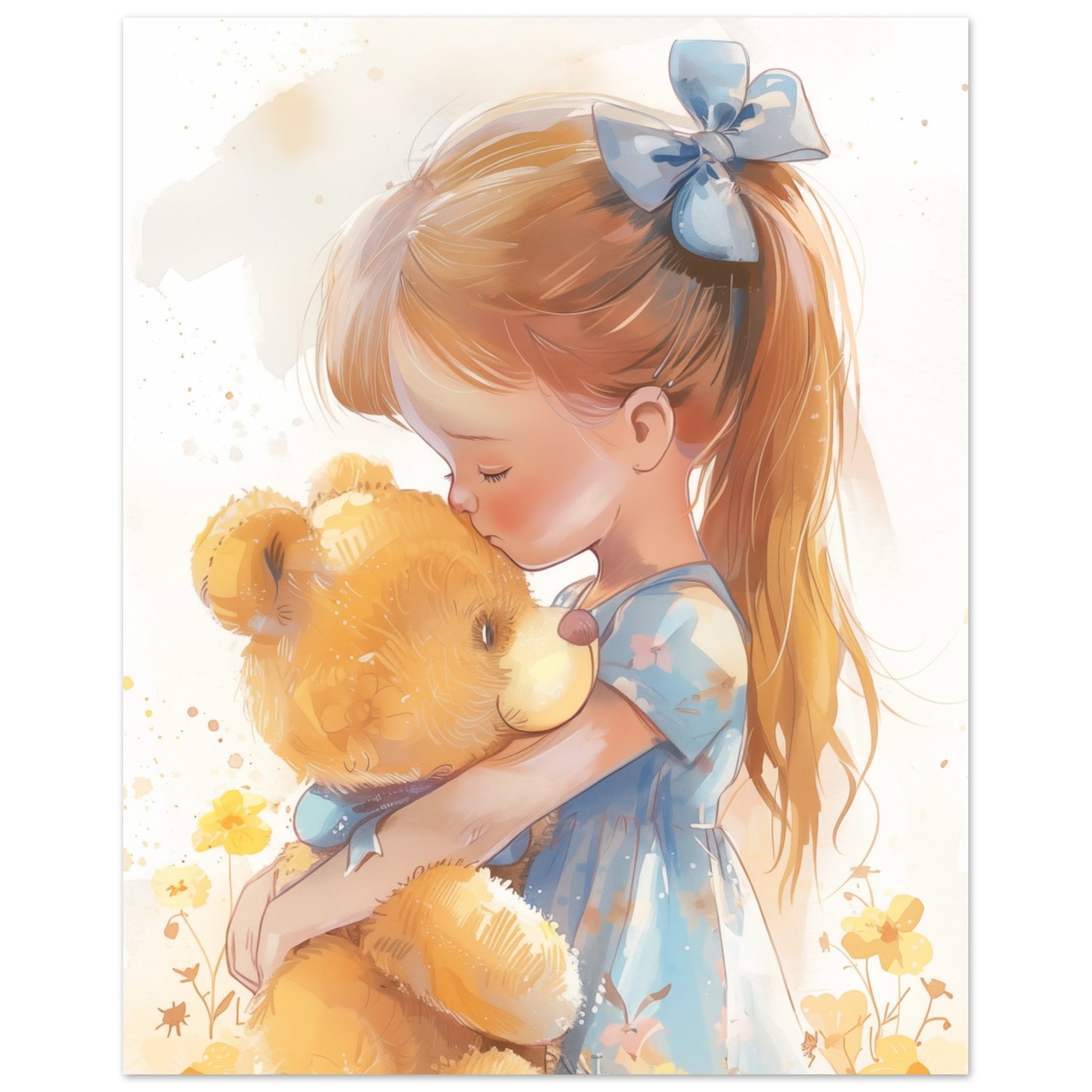 Emma und Herr Brummbär 40x50 cm - Pixara