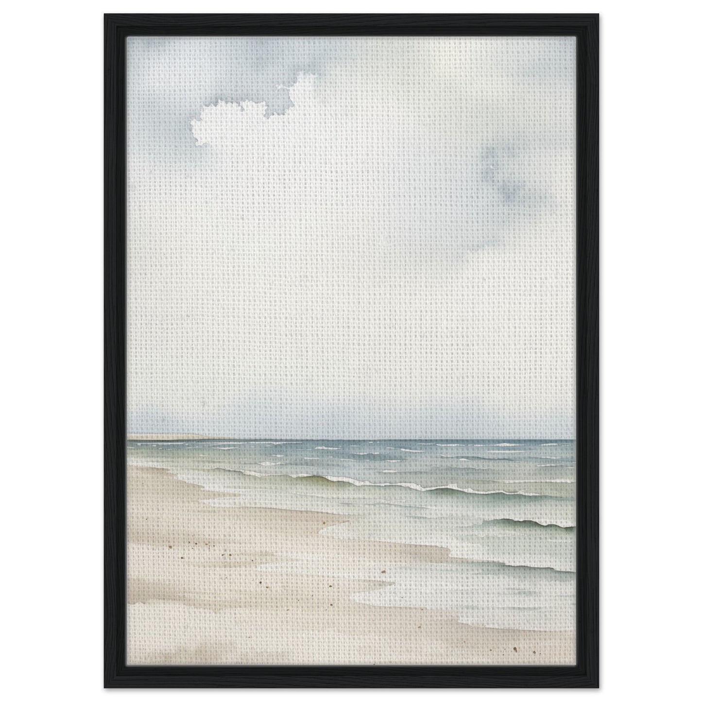 Meeresblick | Gerahmte Leinwand Schwarzer Rahmen 50x70 cm - Pixara
