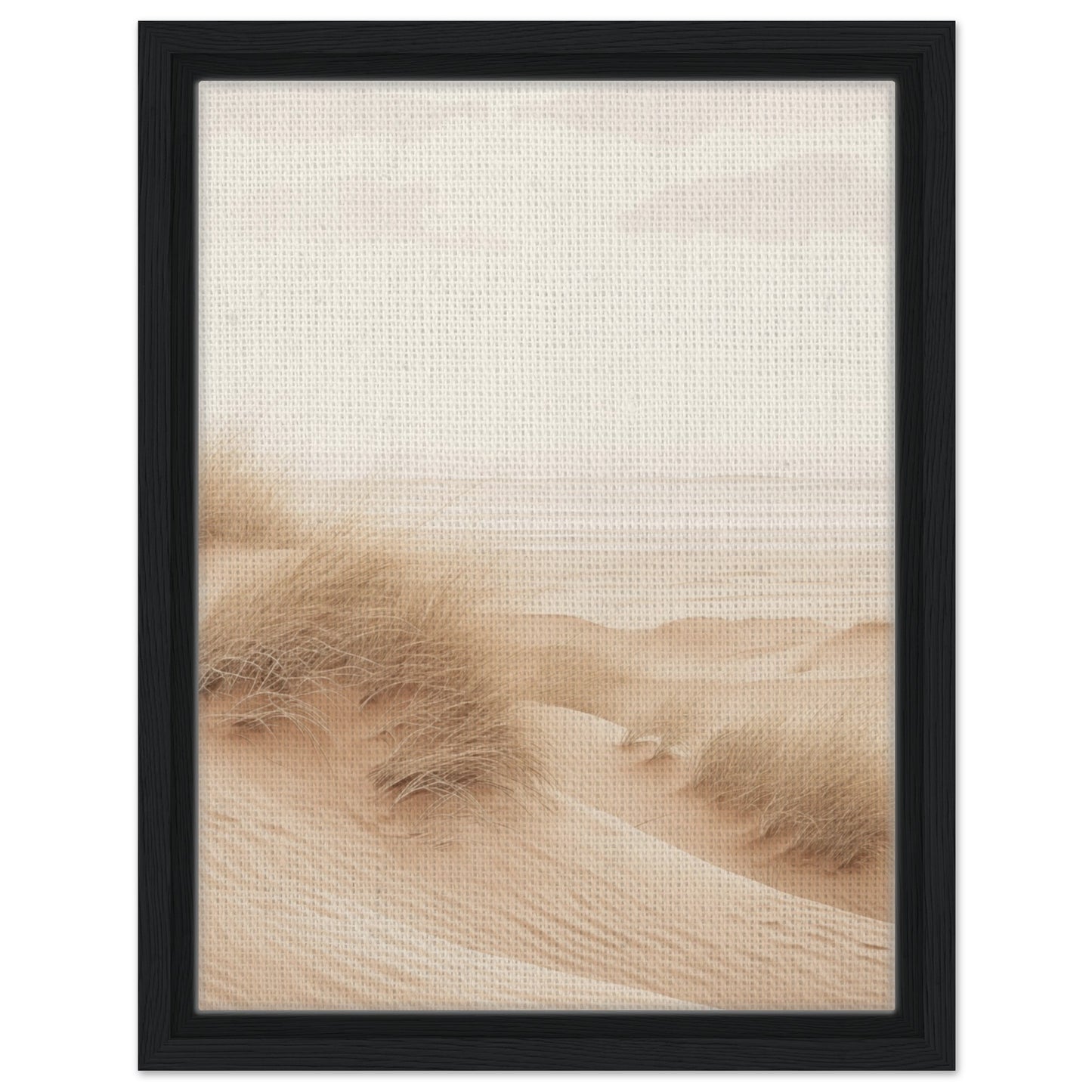 Sanfte Dünenlandschaft | Gerahmte Leinwand Schwarzer Rahmen 30x40 cm - Pixara