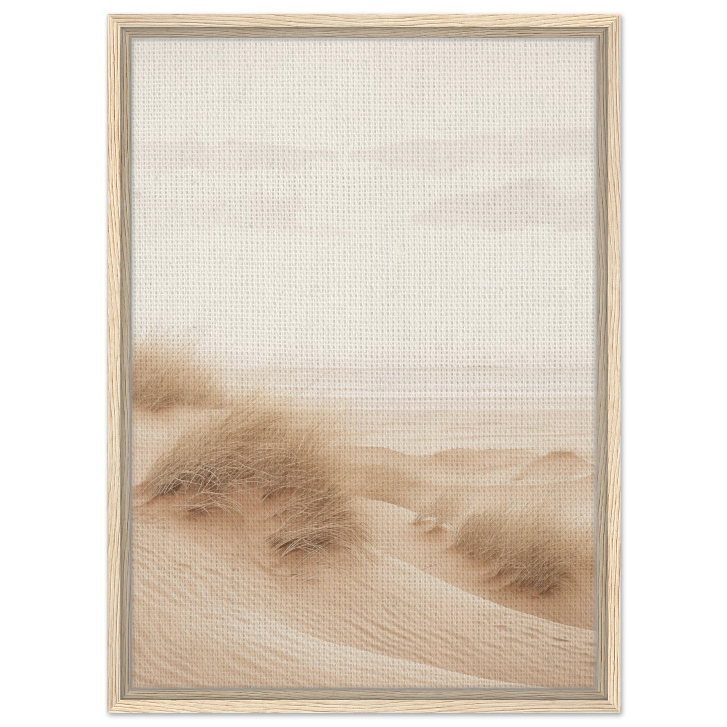 Sanfte Dünenlandschaft | Gerahmte Leinwand Holzrahmen 50x70 cm - Pixara