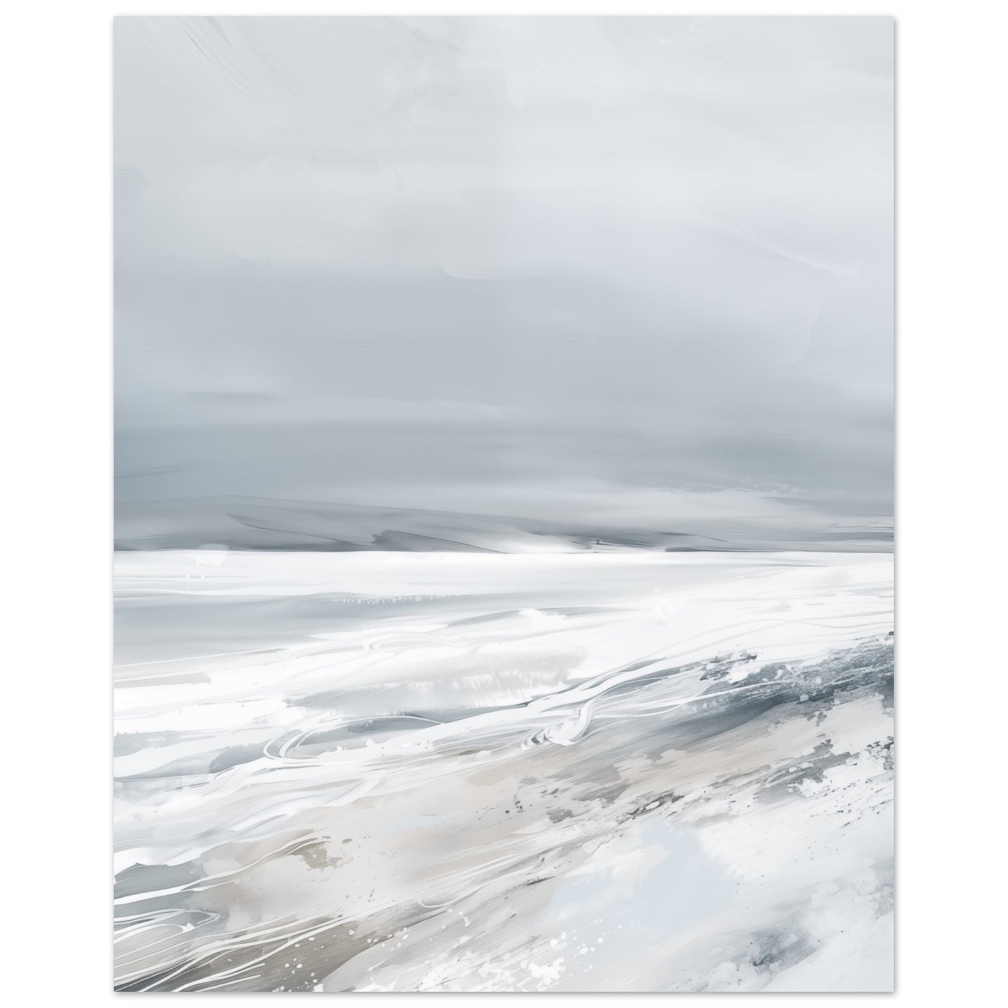 Winterstille Poster 20x25 cm - Pixara