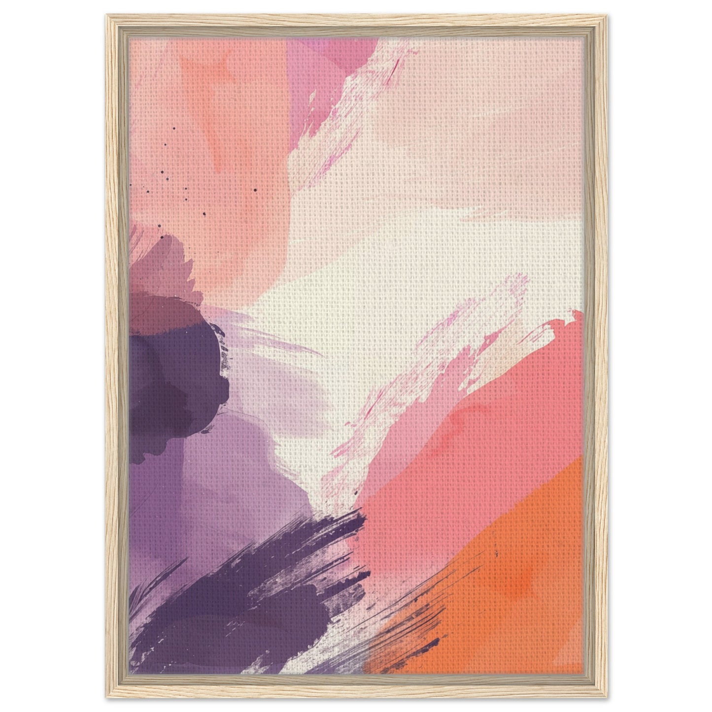 Pastell Morgen | Gerahmte Leinwand Holzrahmen 50x70 cm - Pixara