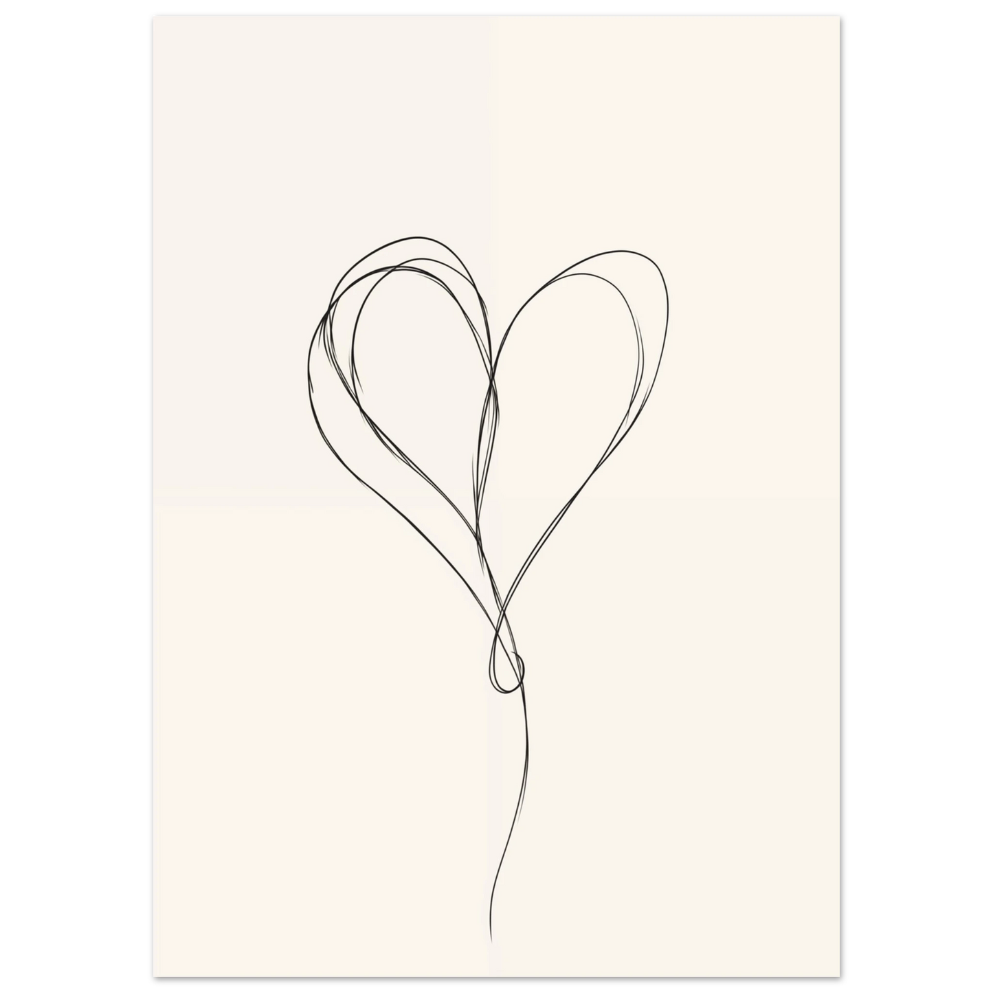 One-Line Love Poster 50x70 cm - Pixara