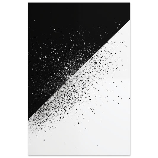 Schwarz-Weiß-Splitter 2 Poster 60x90 cm - Pixara