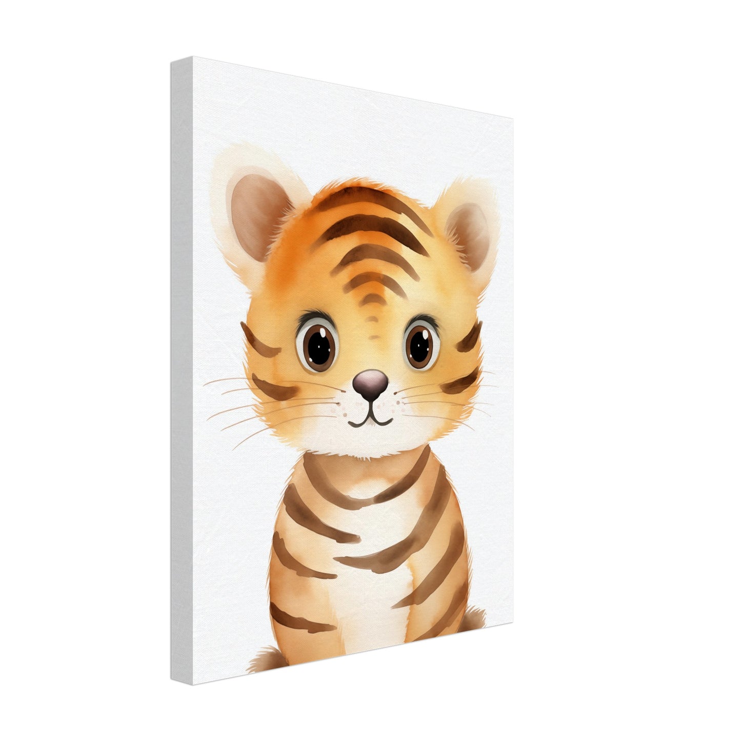 "Tiko", der kleine Tiger Leinwand 30x40 cm - Pixara