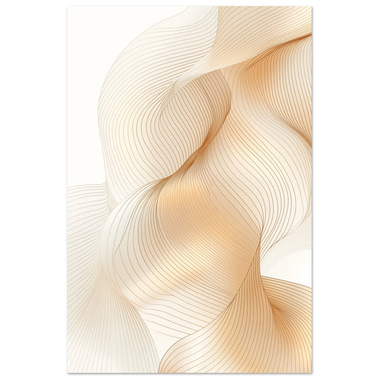 Wellen der Eleganz II Poster 60x90 cm - Pixara